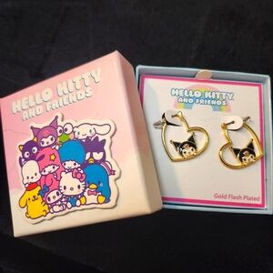 KUROMI GOLD PLATED EARRINGS